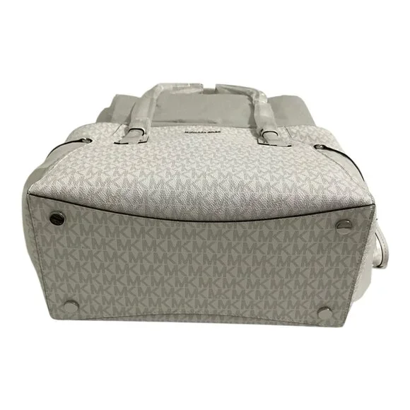 Michael Kors Voyager White Monogram Signature Tote Bag New NWT - Picture 3 of 8